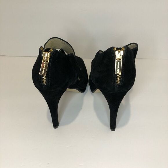 Michael Kors black peep toe platform 5in heels size 10 - Picture 7 of 16